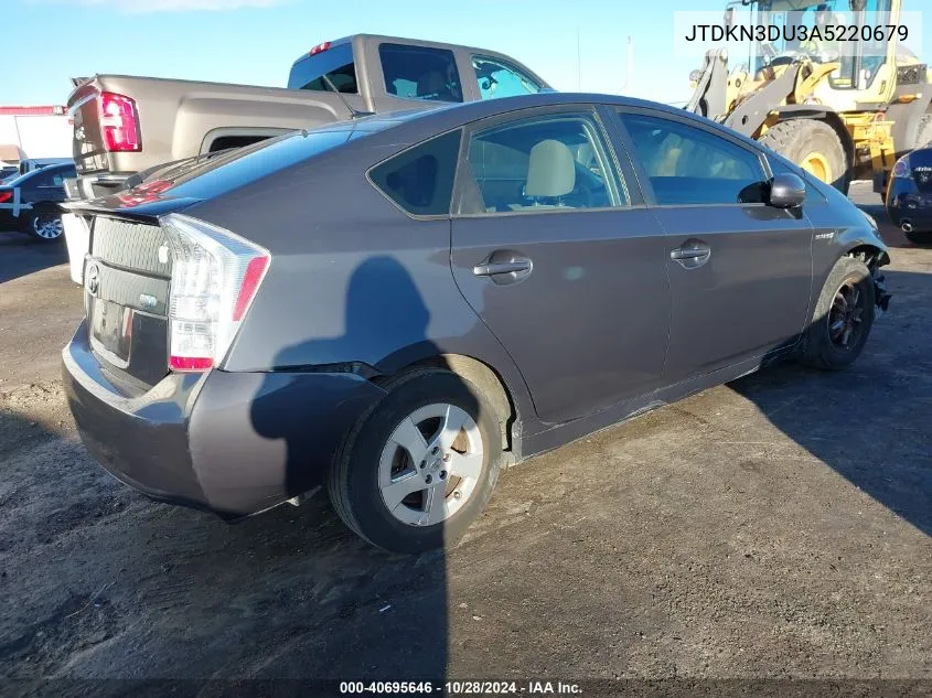 2010 Toyota Prius Iii VIN: JTDKN3DU3A5220679 Lot: 40695646