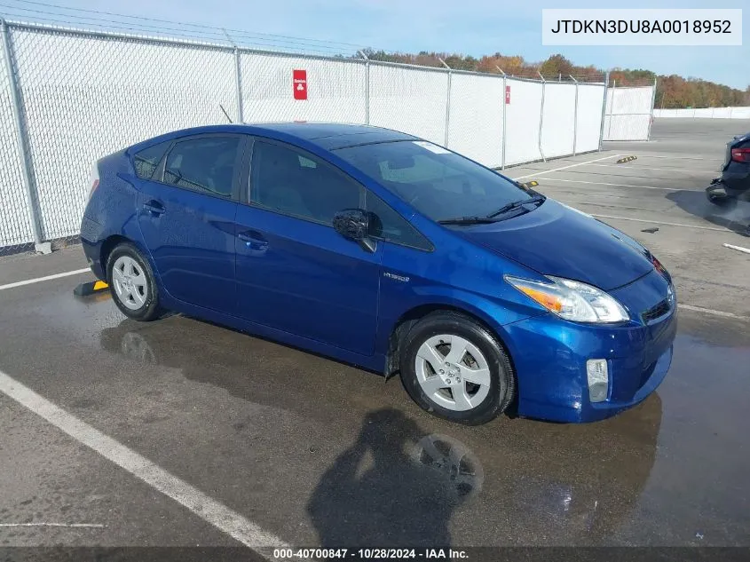 JTDKN3DU8A0018952 2010 Toyota Prius Iii