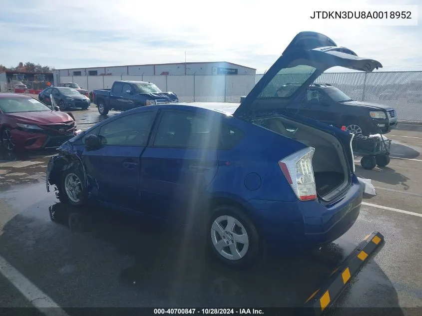 JTDKN3DU8A0018952 2010 Toyota Prius Iii