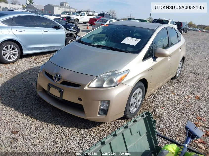 JTDKN3DU5A0052105 2010 Toyota Prius Iv