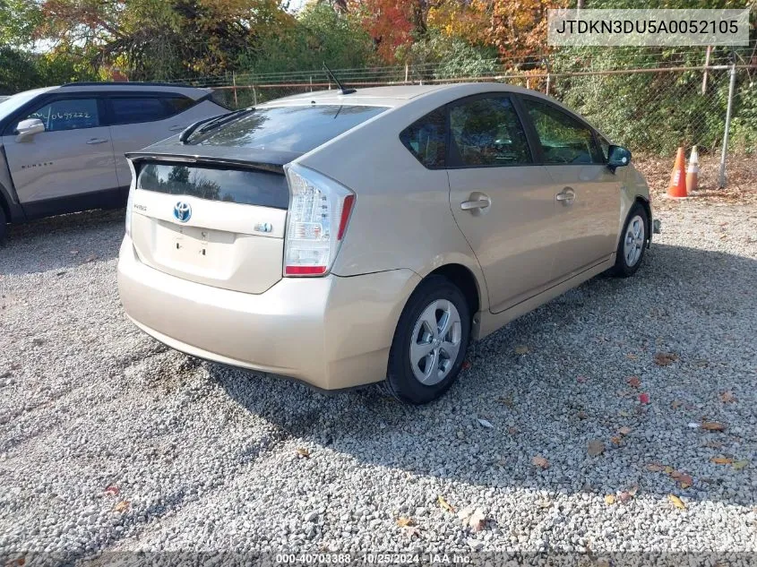 JTDKN3DU5A0052105 2010 Toyota Prius Iv