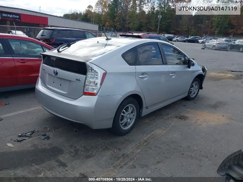 2010 Toyota Prius Iii VIN: JTDKN3DU9A0147119 Lot: 40708904