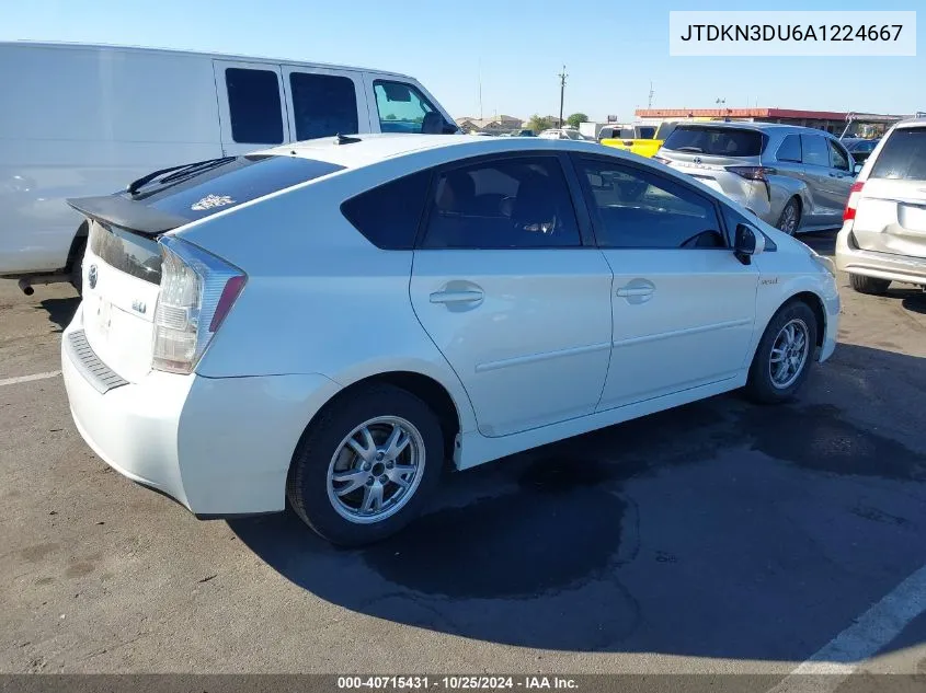 2010 Toyota Prius Ii VIN: JTDKN3DU6A1224667 Lot: 40715431