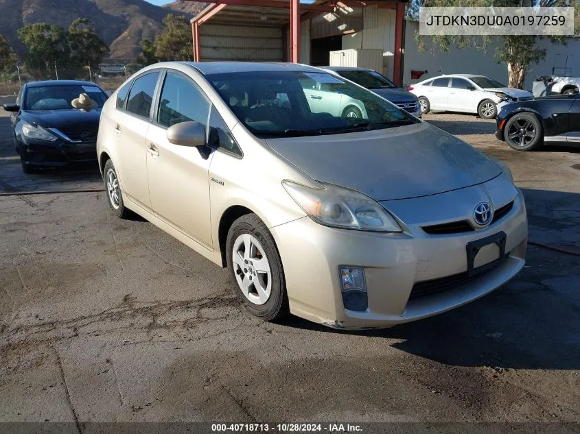 2010 Toyota Prius VIN: JTDKN3DU0A0197259 Lot: 40718713