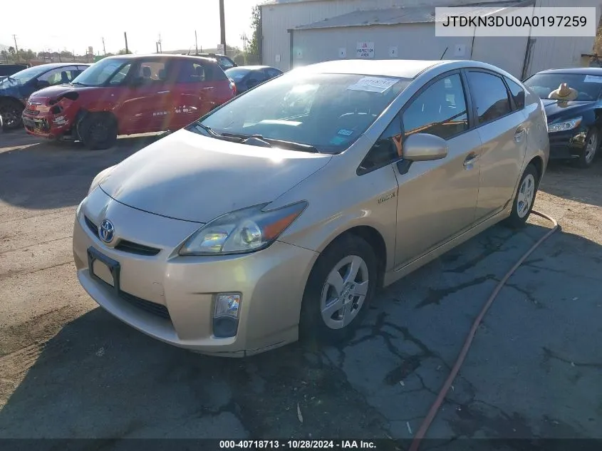 2010 Toyota Prius VIN: JTDKN3DU0A0197259 Lot: 40718713