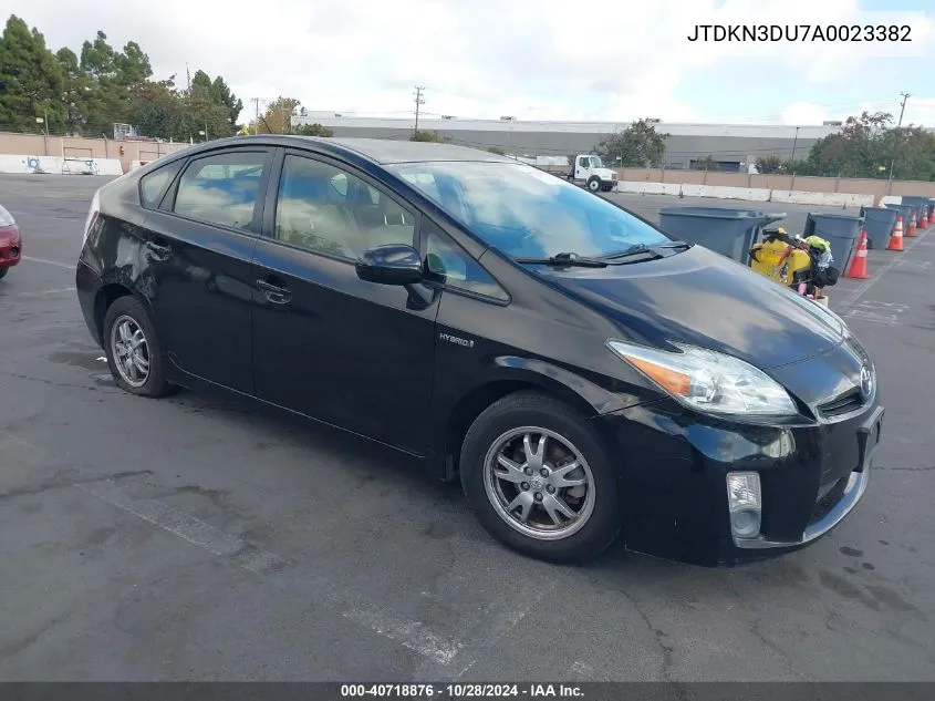 2010 Toyota Prius Iii VIN: JTDKN3DU7A0023382 Lot: 40718876