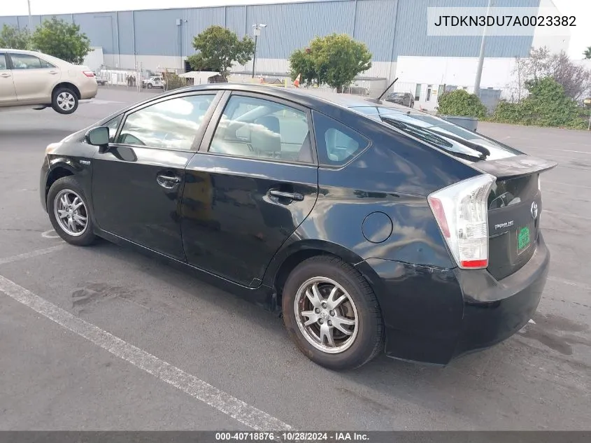 2010 Toyota Prius Iii VIN: JTDKN3DU7A0023382 Lot: 40718876