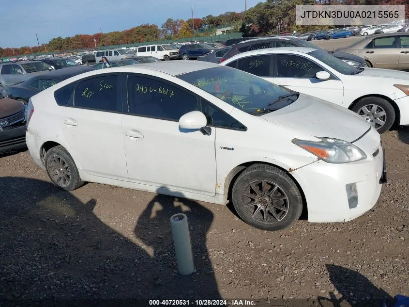 2010 Toyota Prius VIN: JTDKN3DU0A0215565 Lot: 40720531