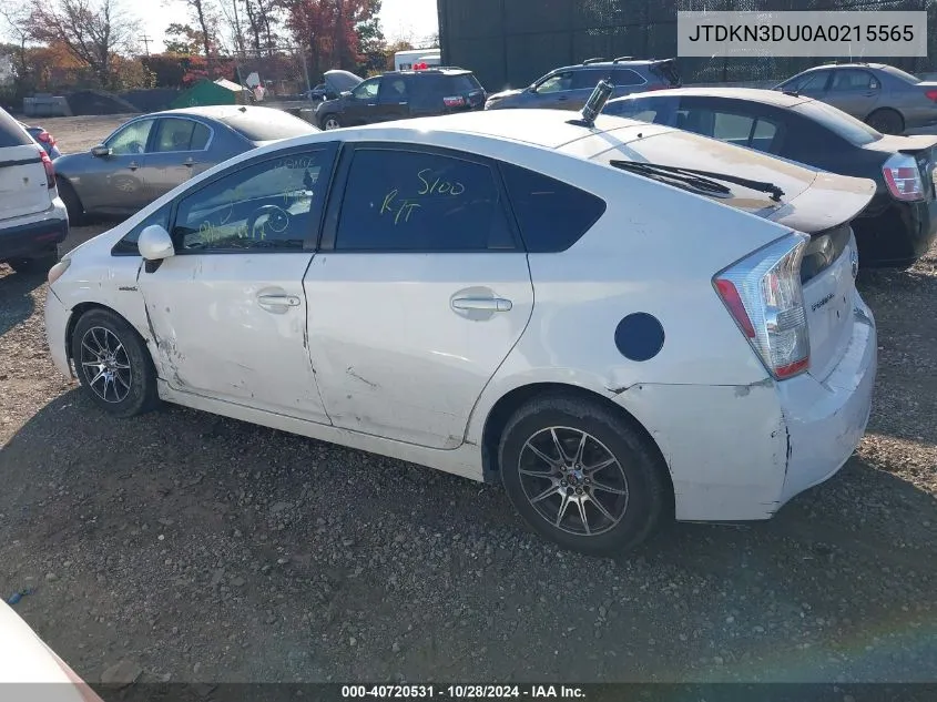 2010 Toyota Prius VIN: JTDKN3DU0A0215565 Lot: 40720531