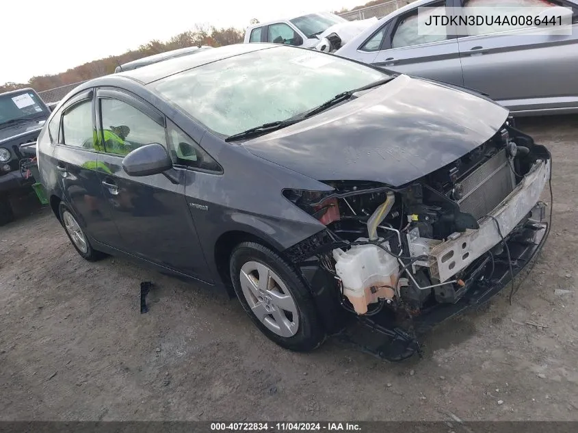 JTDKN3DU4A0086441 2010 Toyota Prius Ii