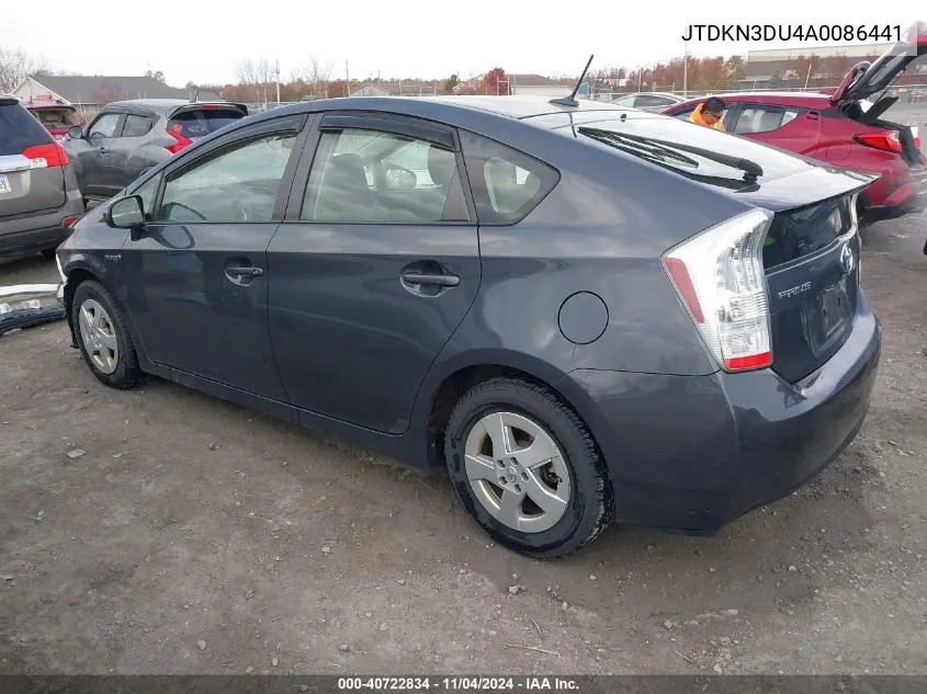 JTDKN3DU4A0086441 2010 Toyota Prius Ii