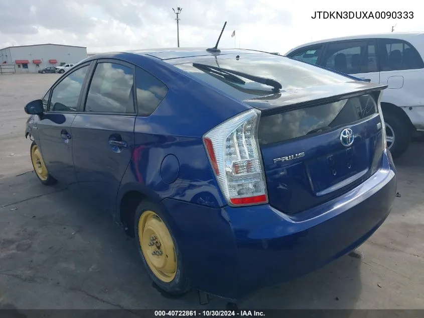 2010 Toyota Prius Iv VIN: JTDKN3DUXA0090333 Lot: 40722861