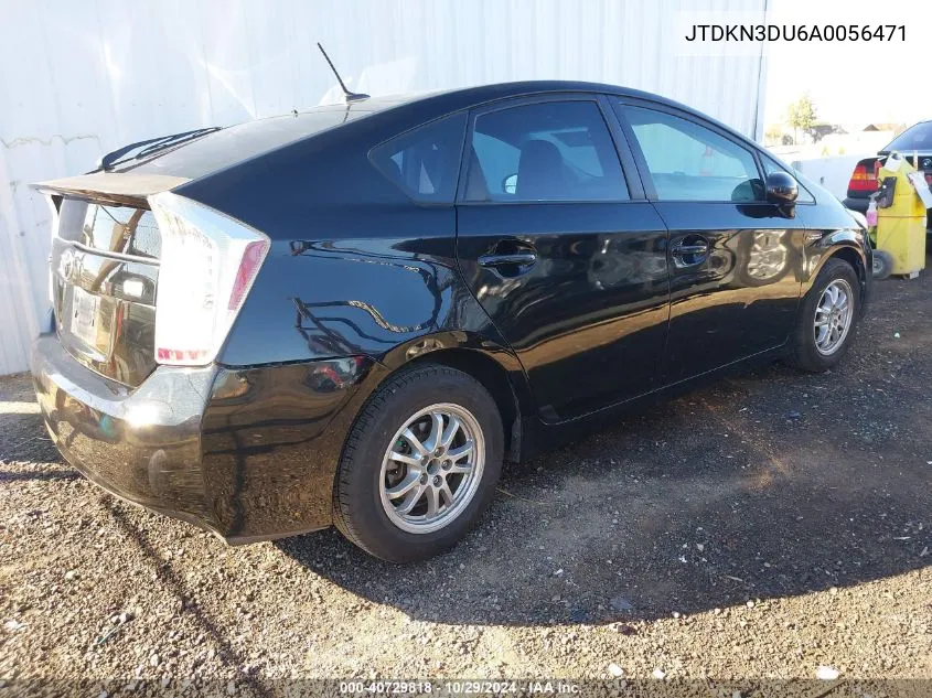 2010 Toyota Prius Iv VIN: JTDKN3DU6A0056471 Lot: 40729818