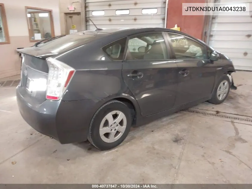 2010 Toyota Prius Ii VIN: JTDKN3DU1A0043238 Lot: 40737847