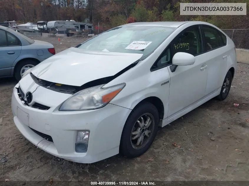 2010 Toyota Prius Ii VIN: JTDKN3DU2A0037366 Lot: 40739995