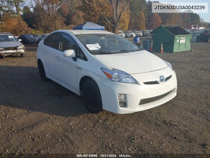 JTDKN3DU3A0043239 2010 Toyota Prius Iv