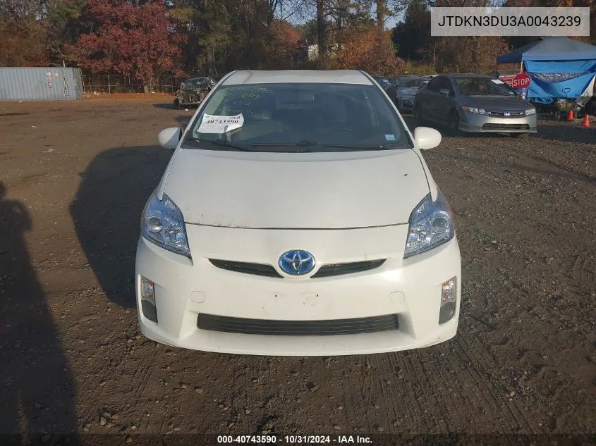 JTDKN3DU3A0043239 2010 Toyota Prius Iv