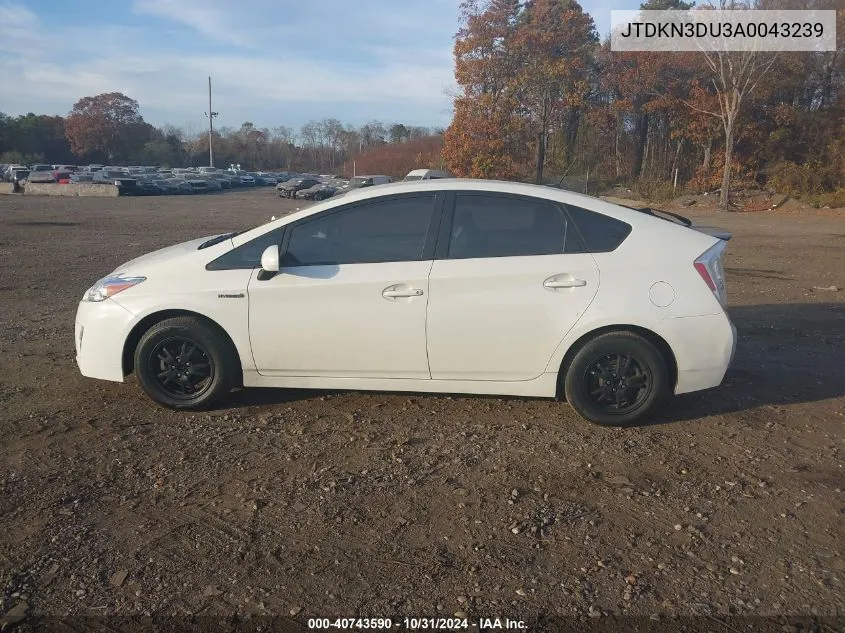 JTDKN3DU3A0043239 2010 Toyota Prius Iv