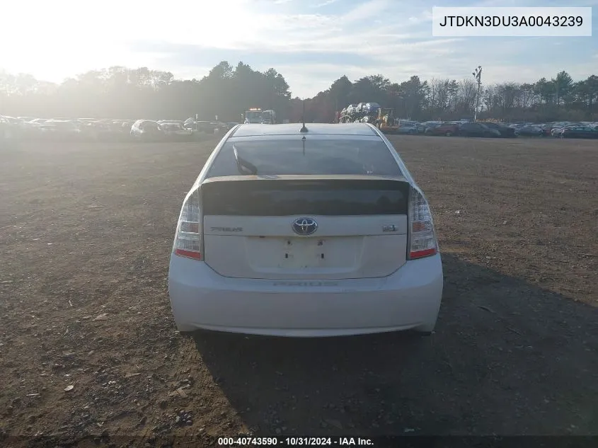 JTDKN3DU3A0043239 2010 Toyota Prius Iv