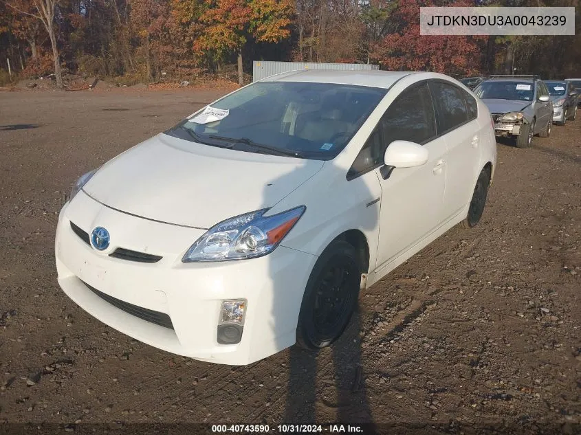 JTDKN3DU3A0043239 2010 Toyota Prius Iv