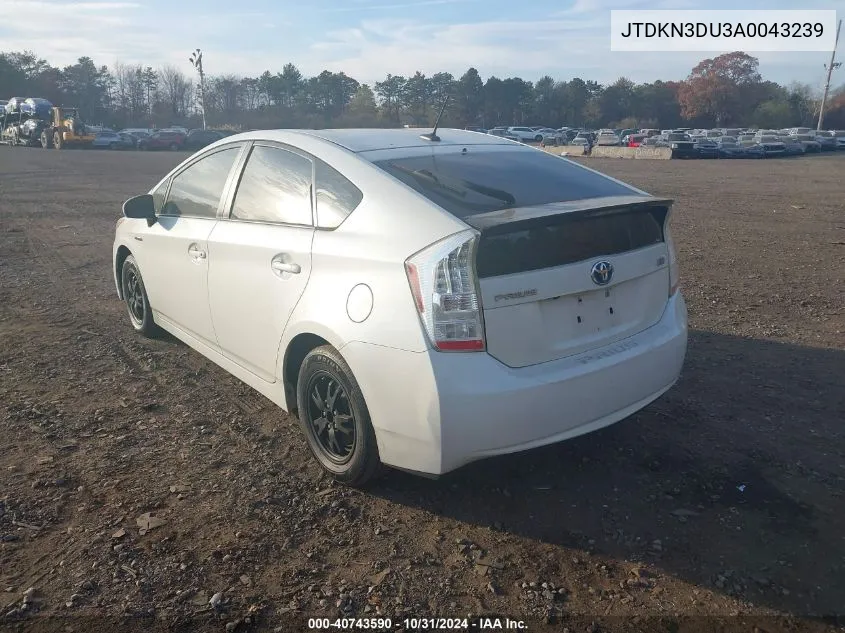 JTDKN3DU3A0043239 2010 Toyota Prius Iv