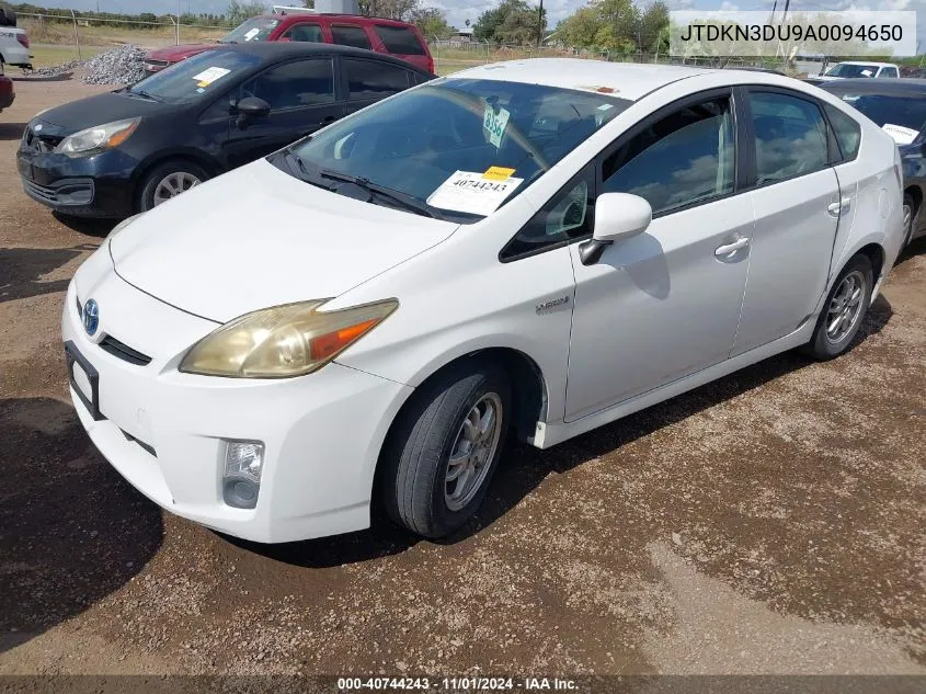 2010 Toyota Prius Ii VIN: JTDKN3DU9A0094650 Lot: 40744243