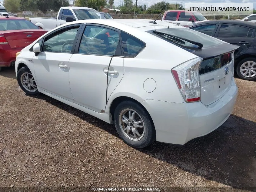 2010 Toyota Prius Ii VIN: JTDKN3DU9A0094650 Lot: 40744243