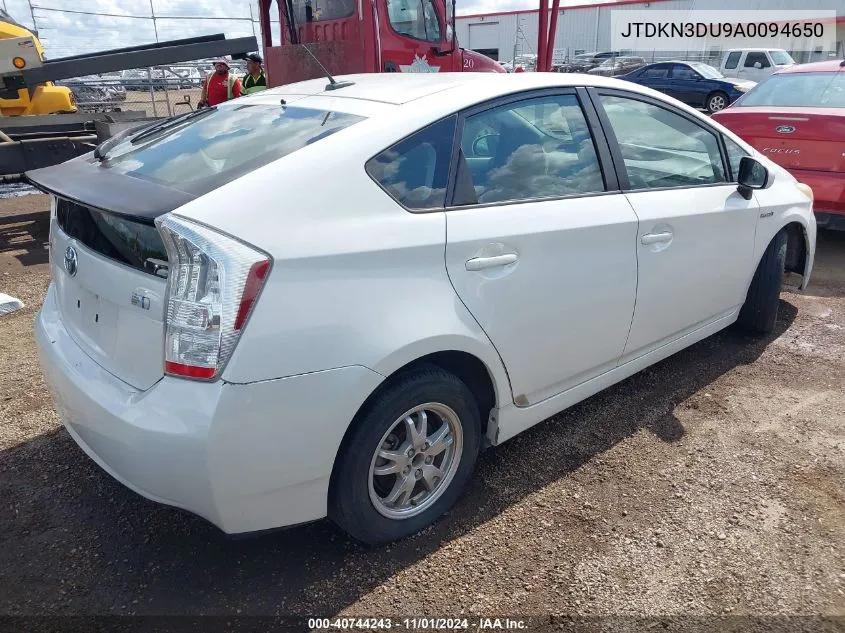 2010 Toyota Prius Ii VIN: JTDKN3DU9A0094650 Lot: 40744243