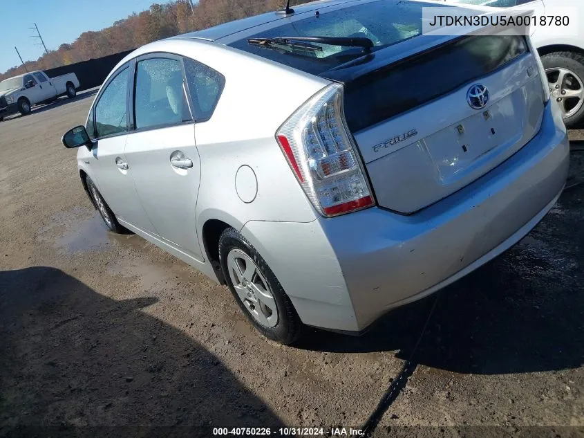 2010 Toyota Prius Iii VIN: JTDKN3DU5A0018780 Lot: 40750226