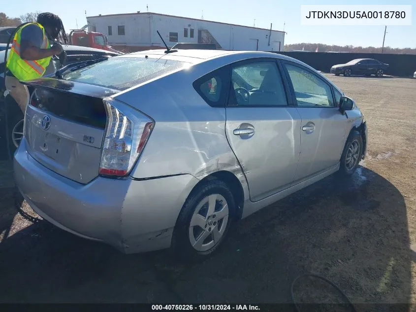 2010 Toyota Prius Iii VIN: JTDKN3DU5A0018780 Lot: 40750226