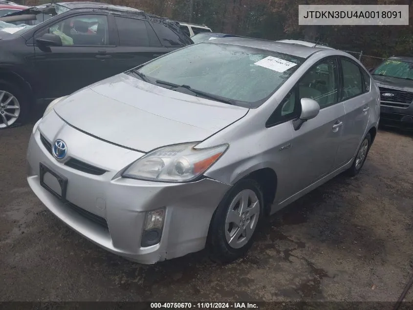 JTDKN3DU4A0018091 2010 Toyota Prius Ii