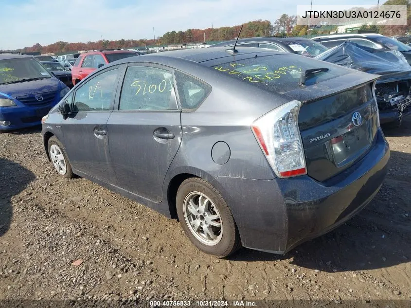 2010 Toyota Prius VIN: JTDKN3DU3A0124676 Lot: 40756833