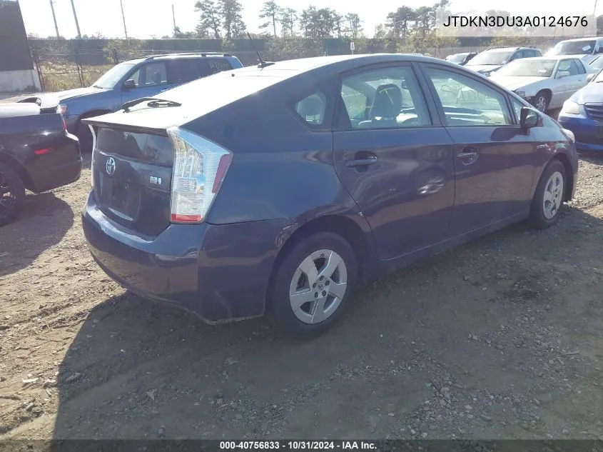 2010 Toyota Prius VIN: JTDKN3DU3A0124676 Lot: 40756833