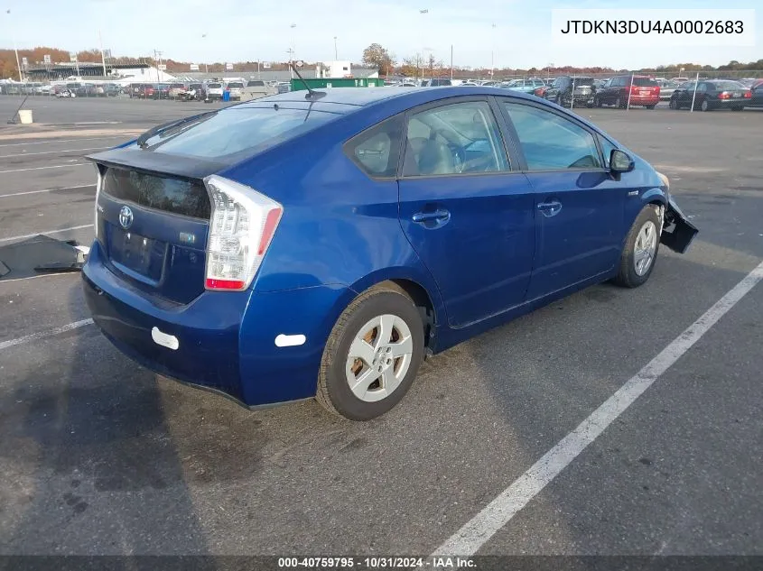 JTDKN3DU4A0002683 2010 Toyota Prius Iv