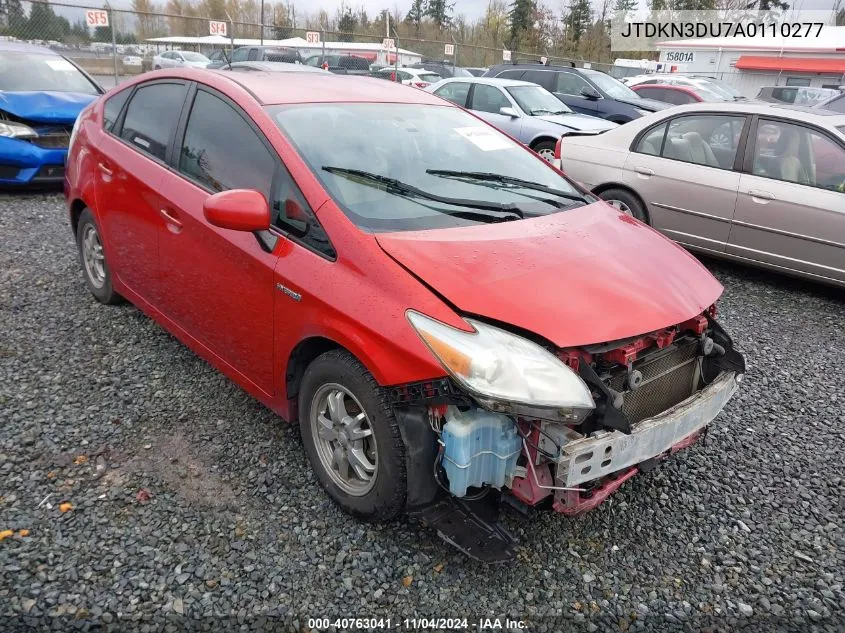 2010 Toyota Prius Ii VIN: JTDKN3DU7A0110277 Lot: 40763041