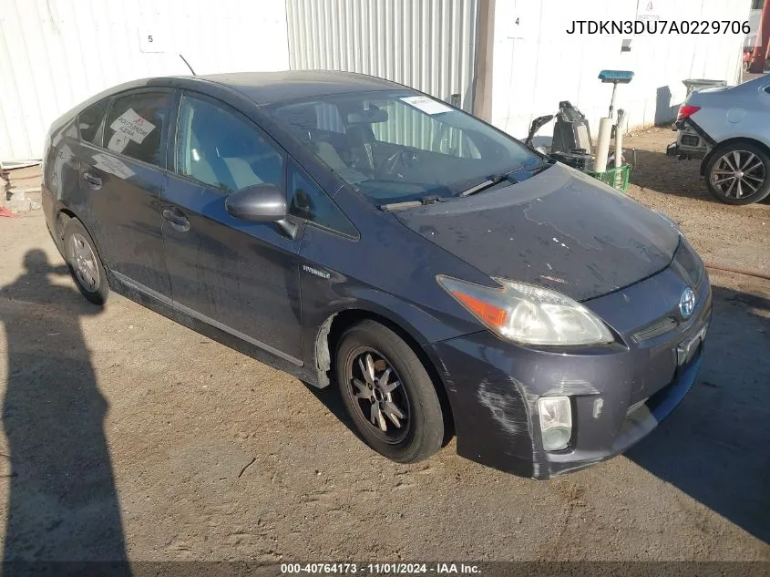 2010 Toyota Prius Ii VIN: JTDKN3DU7A0229706 Lot: 40764173