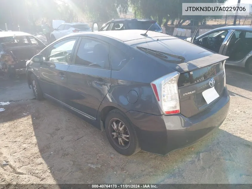 JTDKN3DU7A0229706 2010 Toyota Prius Ii