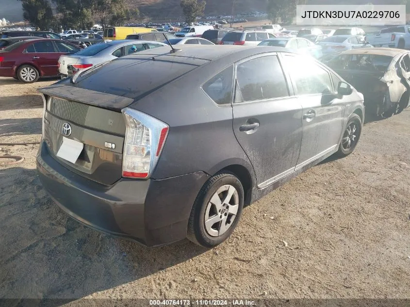 JTDKN3DU7A0229706 2010 Toyota Prius Ii