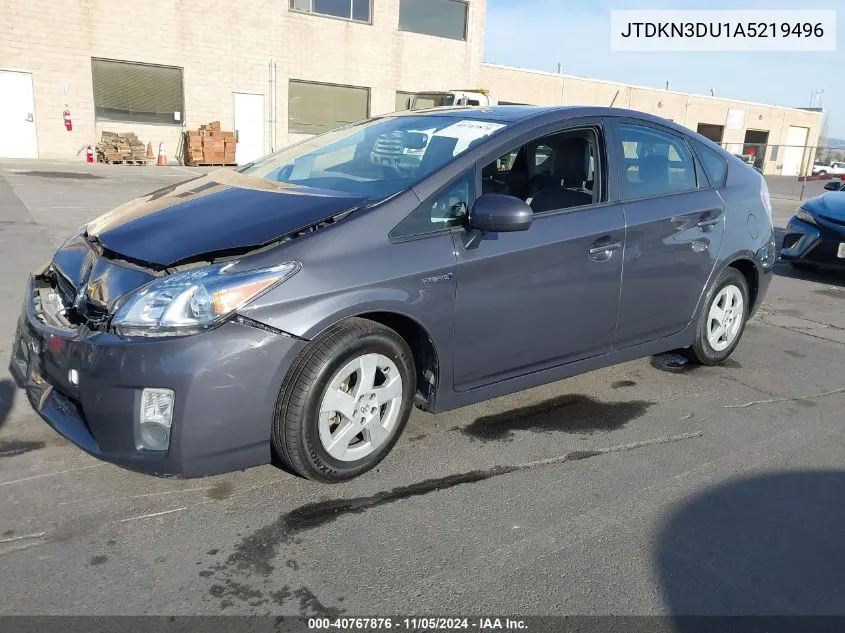 2010 Toyota Prius Iv VIN: JTDKN3DU1A5219496 Lot: 40767876