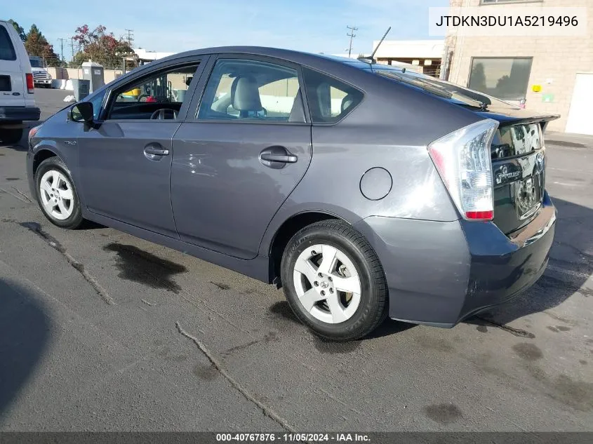 2010 Toyota Prius Iv VIN: JTDKN3DU1A5219496 Lot: 40767876