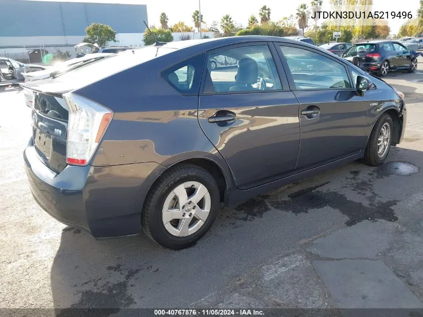 2010 Toyota Prius Iv VIN: JTDKN3DU1A5219496 Lot: 40767876