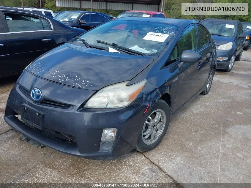 2010 Toyota Prius Ii VIN: JTDKN3DU0A1006790 Lot: 40769147