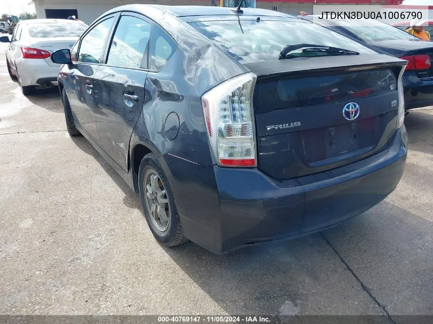 2010 Toyota Prius Ii VIN: JTDKN3DU0A1006790 Lot: 40769147