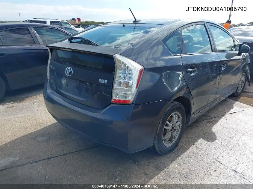 2010 Toyota Prius Ii VIN: JTDKN3DU0A1006790 Lot: 40769147