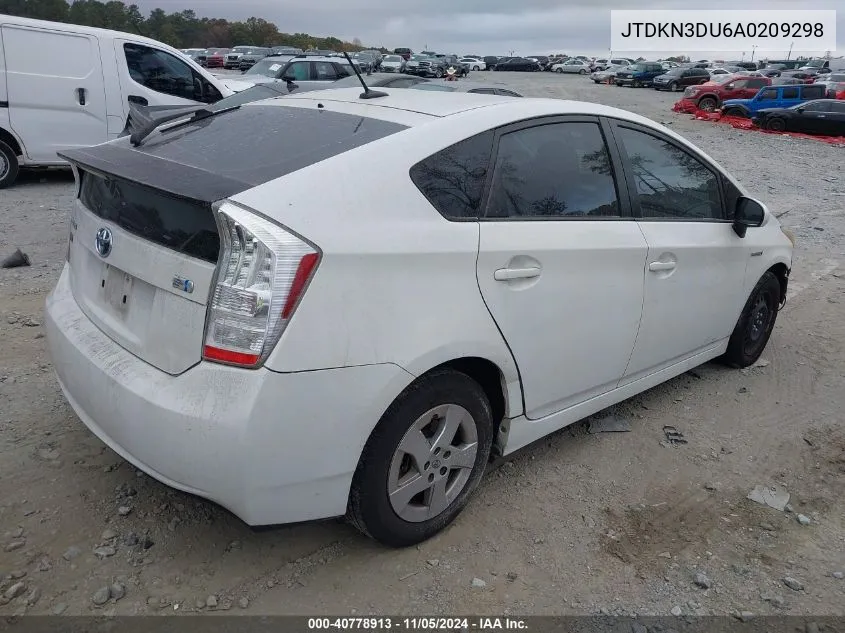 2010 Toyota Prius Ii VIN: JTDKN3DU6A0209298 Lot: 40778913