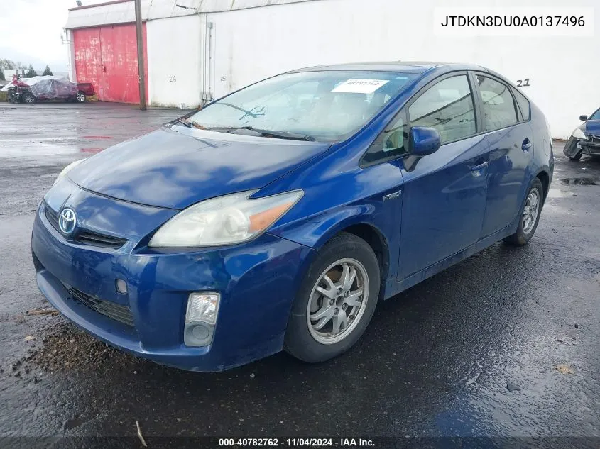 2010 Toyota Prius VIN: JTDKN3DU0A0137496 Lot: 40782762