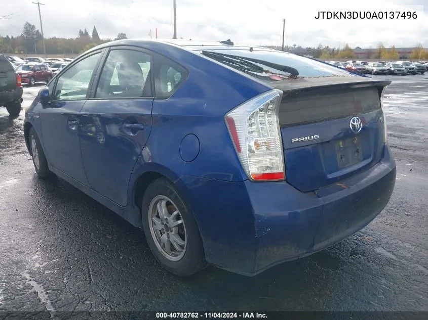 JTDKN3DU0A0137496 2010 Toyota Prius