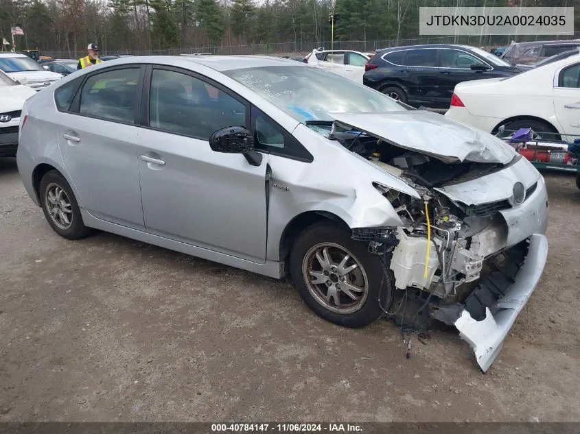 2010 Toyota Prius Iii VIN: JTDKN3DU2A0024035 Lot: 40784147