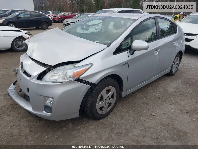 2010 Toyota Prius Iii VIN: JTDKN3DU2A0024035 Lot: 40784147