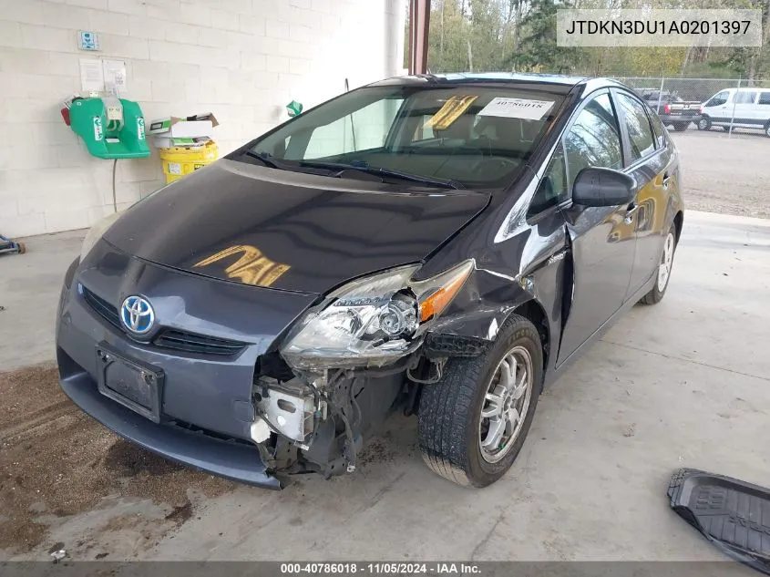 2010 Toyota Prius Iii VIN: JTDKN3DU1A0201397 Lot: 40786018